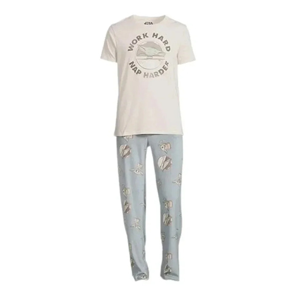 2XL Star Wars The Mandalorian Mens 2-Piece T-Shirt & Pants Sleepwear Pajama Set - Picture 1 of 6